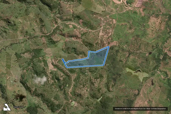 Imagem de satélite de Lote 10 - Projeto de Assentamento Santa Cruz - Parte 1 em Rio do Prado - MG