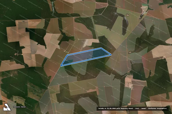 Imagem de satélite de FAZ: BOM JESUS LOTE N° 1-B / LOTE N° 1-B em Sorriso - MT