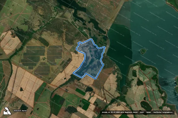 Imagem de satélite de FAZENDA PEDRAGAL REMANECENTE - PARTE 1 em Ouroeste - SP