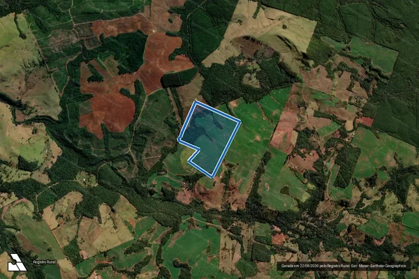 Imagem de satélite de COLÔNIA PIQUIRI - Matrícula 33.104 em Santa Maria do Oeste - PR