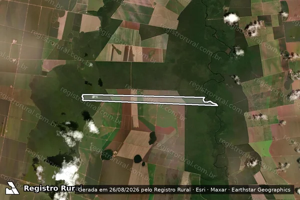 Imagem de satélite de FAZENDA JUSCEMAR II - Parte 1 em Campos de Júlio - MT