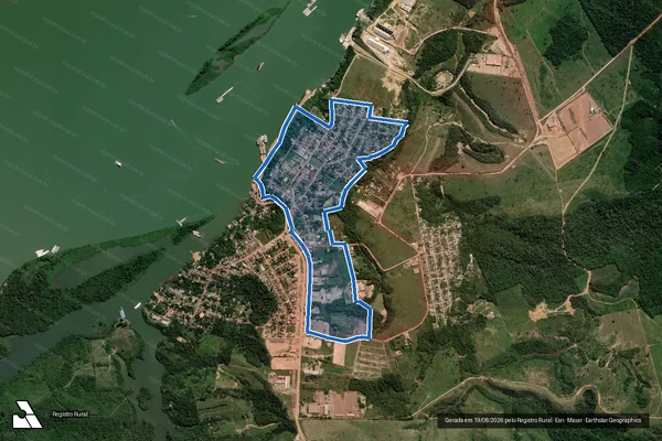 Imagem de satélite de Vila Miritituba