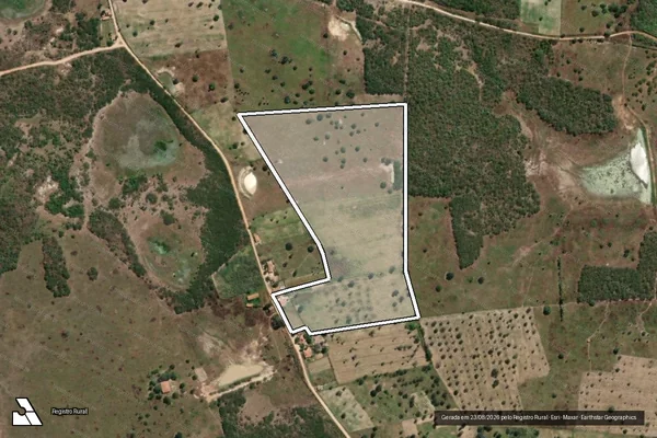 Imagem de satélite de LAGOA DO LUIZ ? LOTE 0293 - Parte 1 em Ibicuitinga - CE