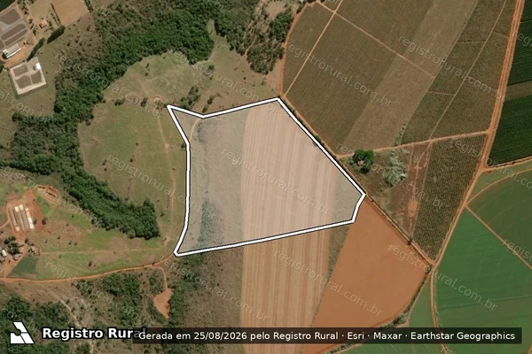 Imagem de satélite de Fazenda Chapeu - Parte 1 em Campos Altos - MG