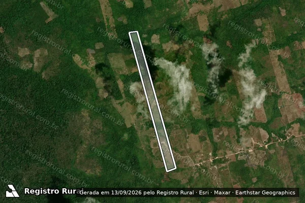 Imagem de satélite de FAZENDA SANTO ANTÔNIO - P.A. ALTO TURI II