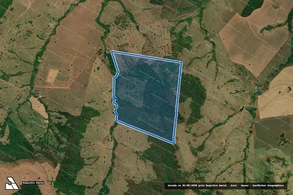 Imagem de satélite de Fazenda Capoeirão - Gleba 04 em Buriti Alegre - GO