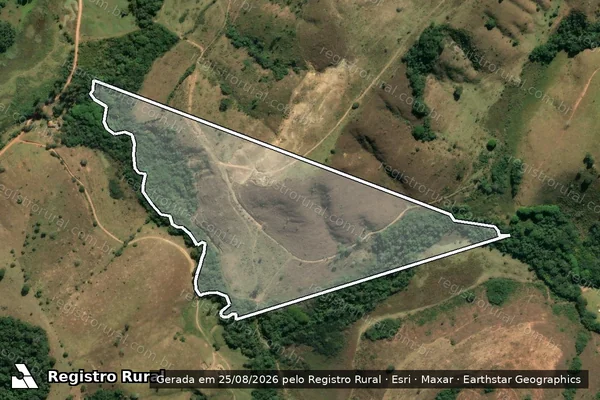 Imagem de satélite de Fazenda Serrinha - Parcela 1 em Soledade de Minas - MG