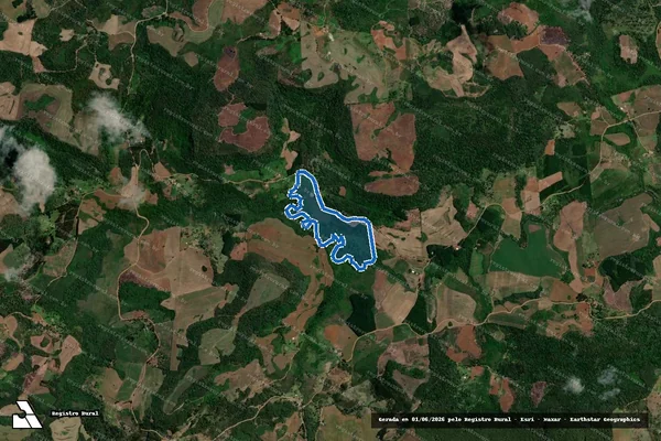 Imagem de satélite de LOTE 033 - PROJETO DE ASSENTAMENTO RONDOM III - LOTE 033 - PARTE 02 em Bituruna - PR