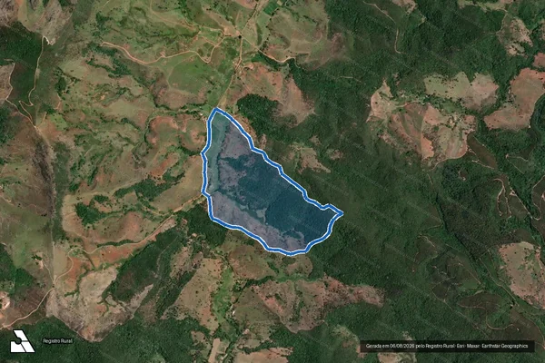 Imagem de satélite de FAZENDA CACHOEIRA em Itabira - MG