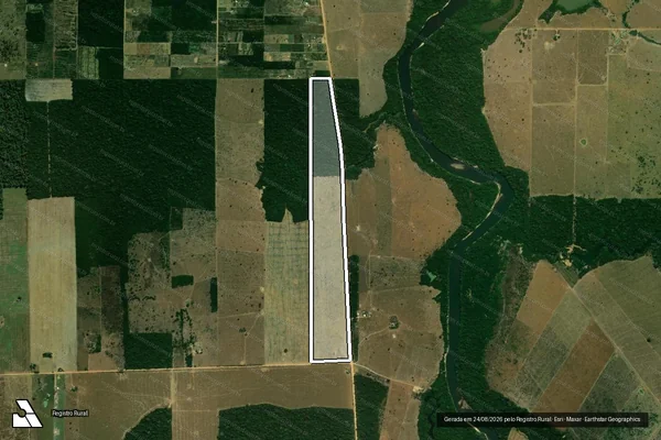 Imagem de satélite de Lote 02 da Gleba 42 PAD MAL Dutra - PARTE 1 em Alto Paraíso - RO