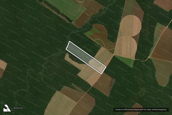 Imagem de satélite de FAZENDA ALVORADA - LOTE 86 - FAZENDA ALVORADA - LOTE 86 em Santa Carmem - MT