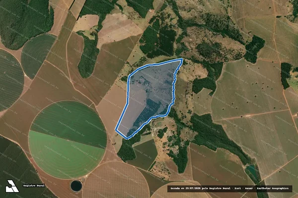 Imagem de satélite de FAZENDA MUTUM DE BAIXO E CRA CRA - Parcela 1 em Estrela do Sul - MG