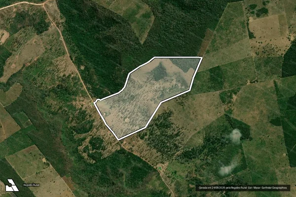 Imagem de satélite de FAZENDA SANTA ROSA - Parcela 1 em Itaipava do Grajaú - MA