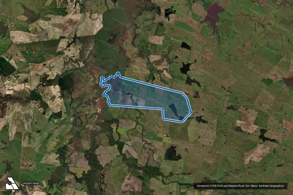 Imagem de satélite de FAZENDA RINCÃO DO BARRETO - FAZENDA RINCÃO DO BARRETO em Dom Pedrito - RS