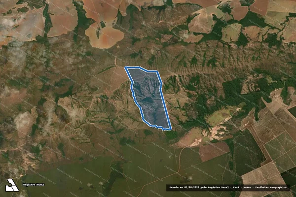 Imagem de satélite de Sítio São Sebastião - Parte 1 em Paranatinga - MT