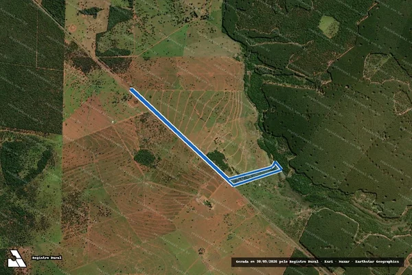 Imagem de satélite de Fazenda Verinha em Brasilândia - MS