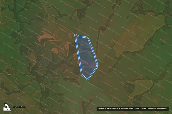 Imagem de satélite de Canga 1 - Matrícula 1.092 em Salto do Jacuí - RS