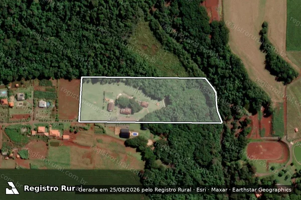 Imagem de satélite de Lote Rural nº 56.B.2.2/56.B.3 - Parte 1 em Toledo - PR