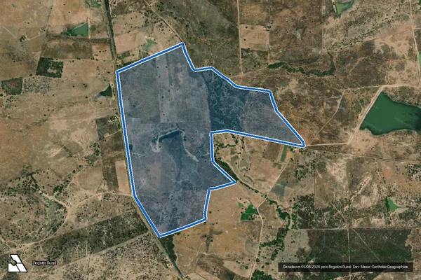 Imagem de satélite de SÍTIO VARZEA GRANDE -LOTE 0629 - Parte 1 em Tabuleiro do Norte - CE