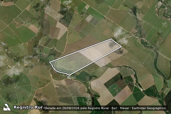 Imagem de satélite de Fazenda Santa Cruz - GLEBA A em Pedro Canário - ES