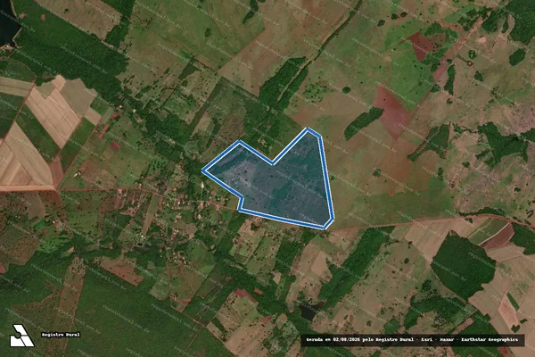Imagem de satélite de Estância Fincão do Boi - Parte 1 em Jangada - MT