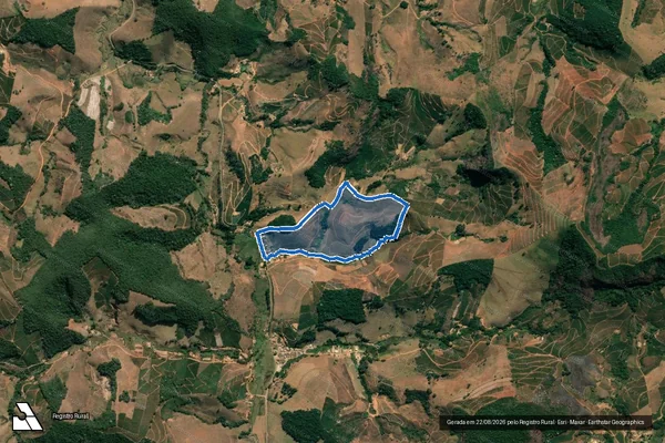 Imagem de satélite de Fazenda do Cedro - Parcela 1 em Sericita - MG