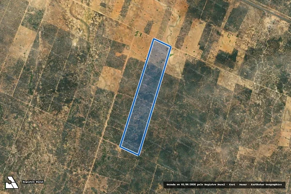 Imagem de satélite de PROJETO DE ASSENTAMENTO GUARAPES ? LOTE 12 - Parte 1 em Jandaíra - RN