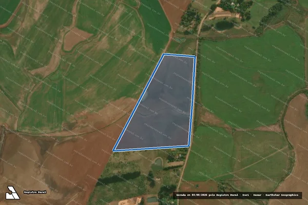 Imagem de satélite de PE FAZENDA CASSACAN - LOTE-06A em São Borja - RS