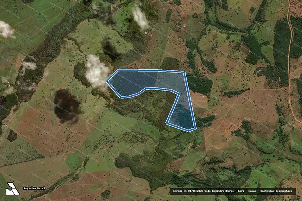 Imagem de satélite de FAZENDA ALEGRES - Parte 1 em Cachoeira Alta - GO