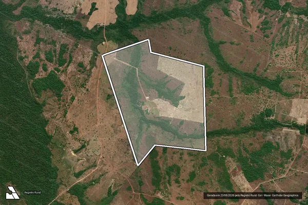 Imagem de satélite de FAZENDA SÃO FRANCISCO - Parte 1 em Couto Magalhães - TO
