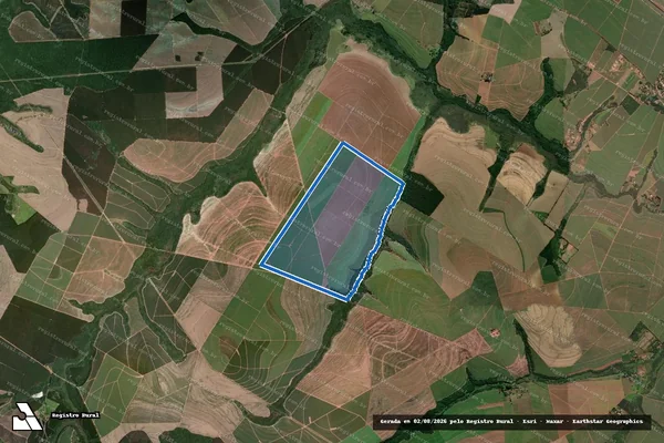 Imagem de satélite de FAZENDA NOSSA SENHORA DE LOURDES - GLEBA C2 - Parte 1 em Lençóis Paulista - SP