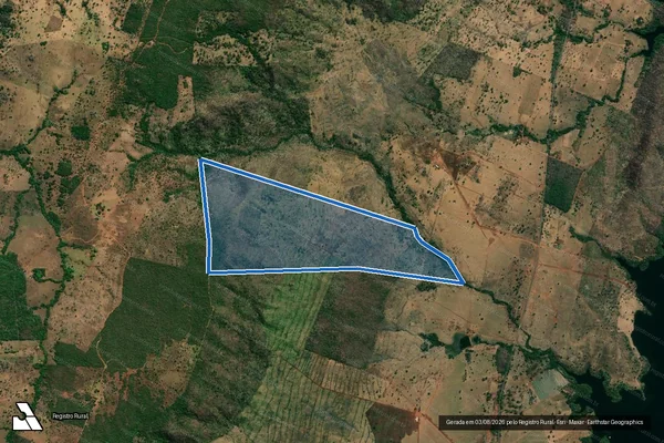 Imagem de satélite de FAZENDA BARBOSA. - PARTE 05 em Minaçu - GO