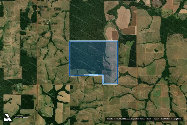 Imagem de satélite de LOTES 27  - GLEBA 05 - GLEBA CORUMBIARA - SETOR PARECIS  - Parte 1 em Santa Luzia D'Oeste - RO