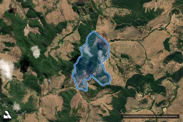 Imagem de satélite de Fazenda São Cipriano - Fazenda São Cipriano em Guanhães - MG