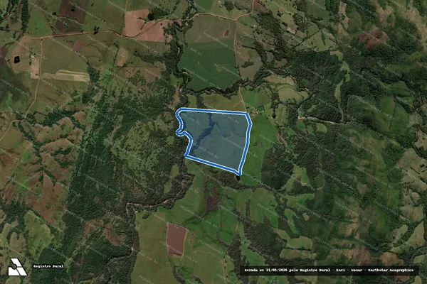 Imagem de satélite de Pedro ? Campo 2 - Paulo ? Campo 2 em Caçapava do Sul - RS