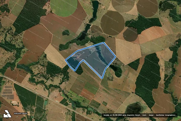 Imagem de satélite de FAZENDA LAGOA VELHA - Parcela 1 em Itaberaí - GO