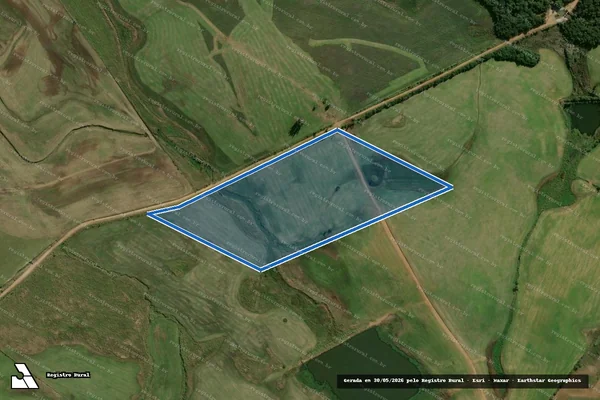 Imagem de satélite de Fazenda São Francisco de Assis - Fazenda São Francisco de Assis em Pantano Grande - RS