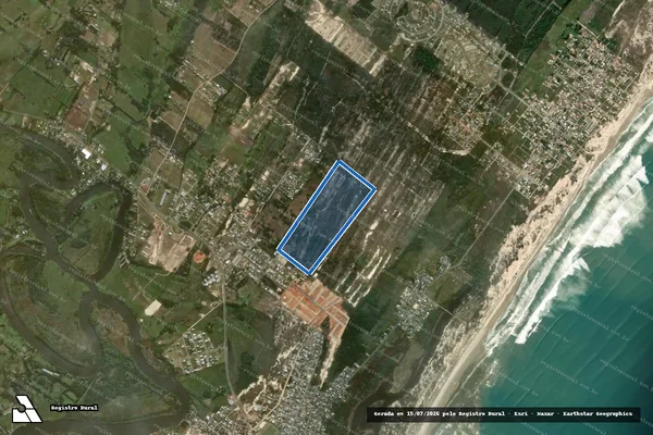 Imagem de satélite de TERRENO FELIX SIMÃO - Parte 1 em Passo de Torres - SC