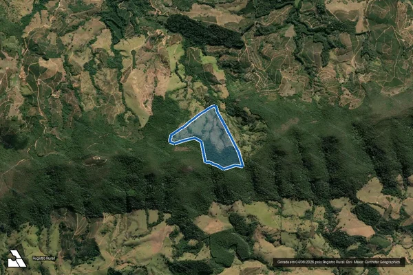 Imagem de satélite de Fazenda Floresta - Parte 4 em Heliodora - MG