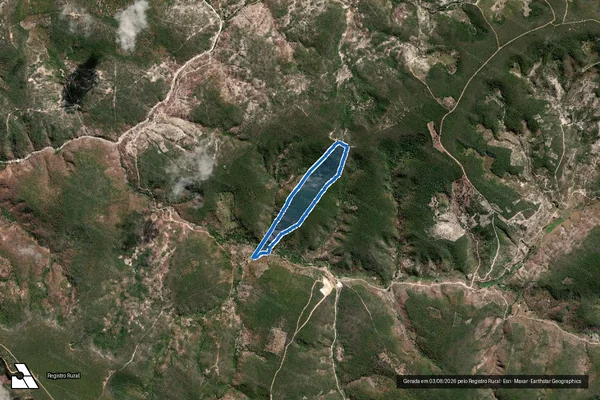 Imagem de satélite de SITIO NOVA ALIANÇA - Parte 2 em Caraí - MG