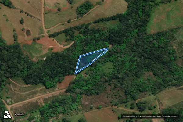 Imagem de satélite de Parte do Lote Rural N°01 - Parte 2 em São Miguel do Oeste - SC