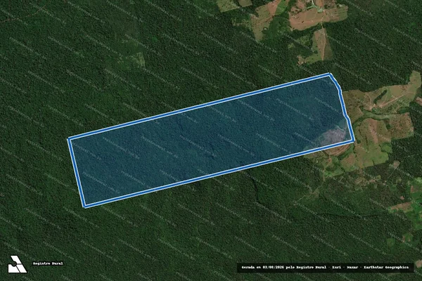 Imagem de satélite de FAZENDA DA PEDRA - PARTE DO LOTE 01 DA LINHA 01 SUL DA GLEBA URUARÁ - Parte 1 em Uruará - PA