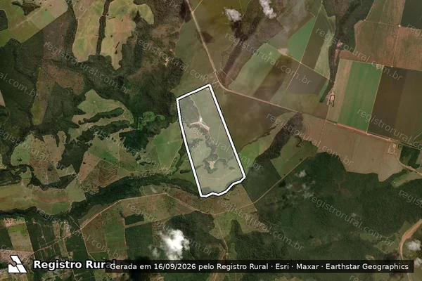 Imagem de satélite de FAZENDA NOSSO RANCHO em Dom Aquino - MT