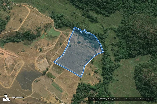 Imagem de satélite de FAZENDA CARVOARIA 03 - GLEBA 6-B em Santana do Paraíso - MG
