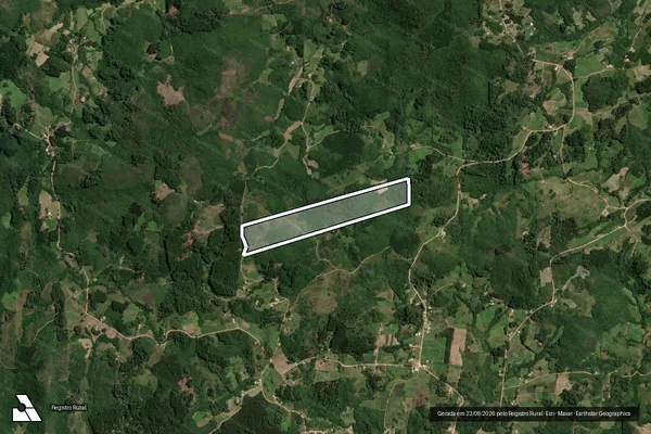 Imagem de satélite de ÁREA GRAMAL ? Matrícula 17.635 - Parcela em São Jerônimo - RS