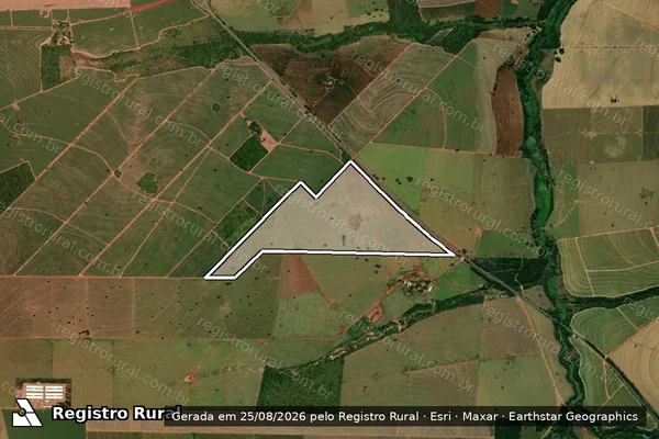 Imagem de satélite de Fazenda Santa Terezinha em Nova Londrina - PR