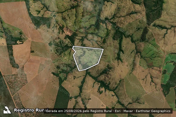 Imagem de satélite de FAZENDA BOM DESTINO - 001 em Paraúna - GO