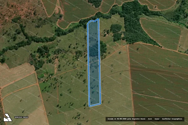Imagem de satélite de Fazenda Três Barras e Três Barras da Aroeira - Gleba 01 em Itapagipe - MG