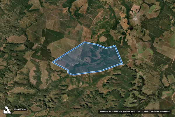 Imagem de satélite de Fazenda Estrela D'água em Dom Aquino - MT