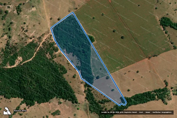 Imagem de satélite de FAZENDA ANTONIO PINTO FERREIRA - GLEBA 04 - 001 em Edealina - GO
